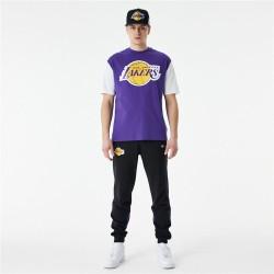 Camiseta de Manga Corta Hombre New Era NBA Colour Insert LA Lakers Morado