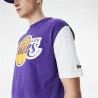 Camiseta de Manga Corta Hombre New Era NBA Colour Insert LA Lakers Morado