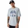 Camiseta de Manga Corta Hombre New Era MLB Arch Graphic New York Yankees Gris claro