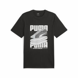 Camiseta de Manga Corta Hombre Puma Graphiccs Sneaker Negro