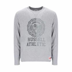 Camiseta de Manga Larga Hombre Russell Athletic Collegiate Gris claro