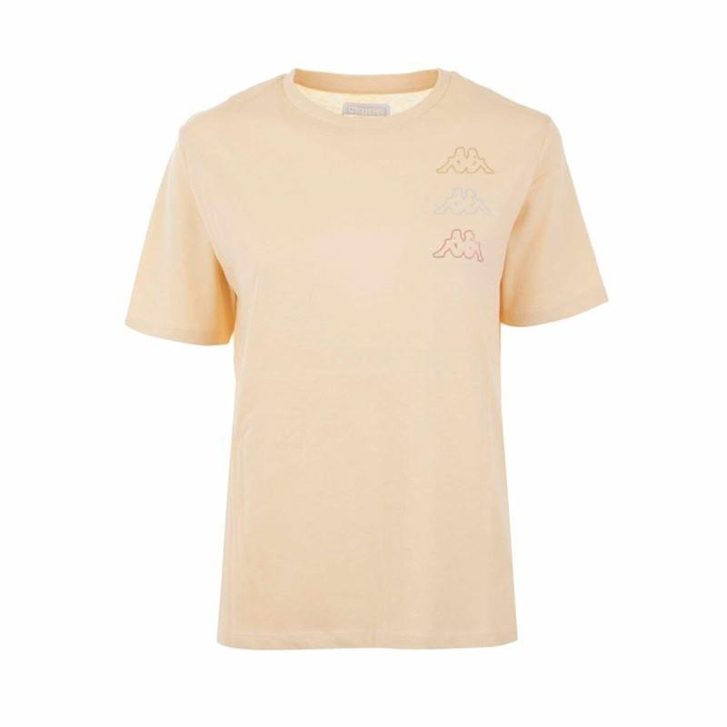 Camiseta de Manga Corta Mujer Kappa Kemilia Beige