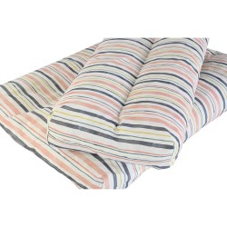 Cojín DKD Home Decor De suelo Multicolor Aluminio Rayas 120 x 80 x 16 cm