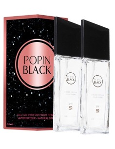 PERFUME DE EQUIVALENCIA PARA MUJER POPIN BLACK 2X50 ML