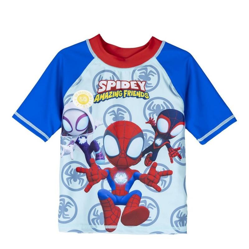 Camiseta de Baño Spidey Azul Rojo