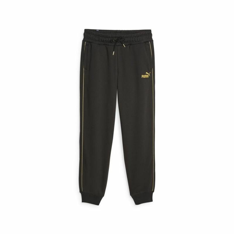 Pantalón Largo Deportivo Puma Ess+ Minimal Gold Negro Mujer