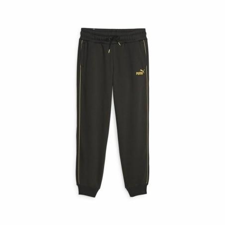 Pantalón Largo Deportivo Puma Ess+ Minimal Gold Negro Mujer