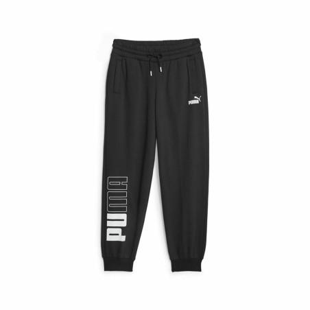 Pantalón Largo Deportivo Puma Power Colorblock  Negro Mujer