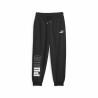 Pantalón Largo Deportivo Puma Power Colorblock  Negro Mujer