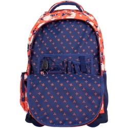 Mochila Escolar con Ruedas Milan Ninjutsu Rojo 52 x 34,5 x 23 cm