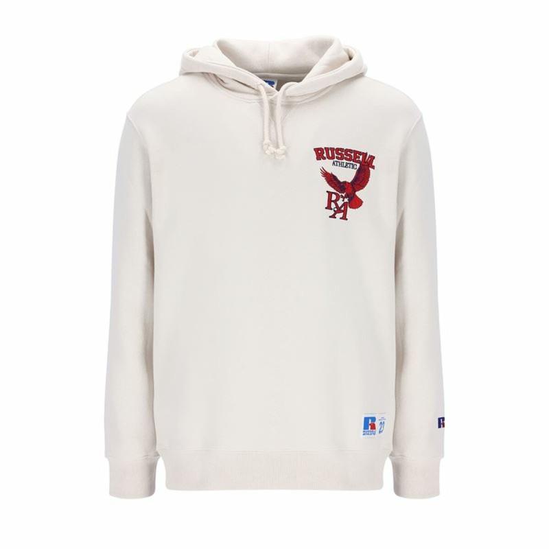 Sudadera con Capucha Hombre Russell Athletic Barry Blanco