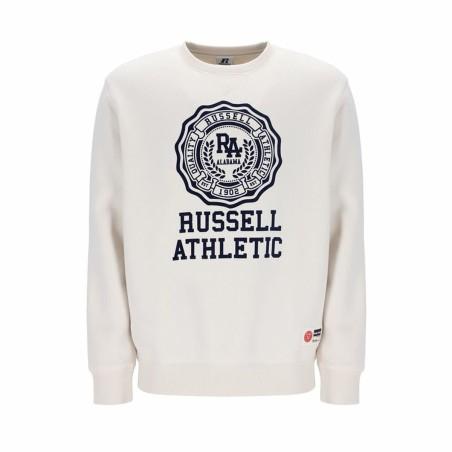 Sudadera sin Capucha Hombre Russell Athletic Ath Rose Blanco