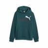 Sudadera Infantil Puma Ess+ 2 Col Big Logo Azul