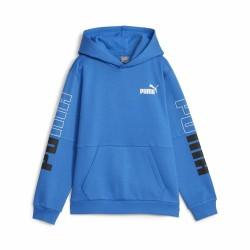 Sudadera Infantil Puma Power Colorblock Azul