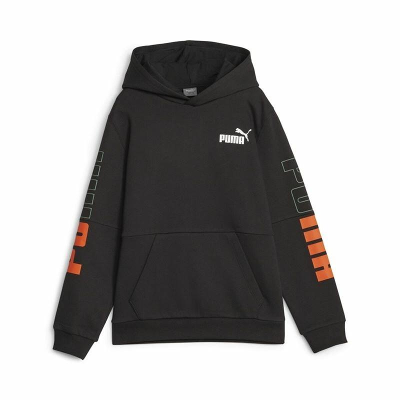 Sudadera Infantil Puma Power Colorblock Negro