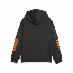 Sudadera Infantil Puma Power Colorblock Negro