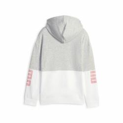 Sudadera Infantil Puma Power Colorblock Gris