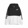 Sudadera Infantil Puma Power Colorblock Negro