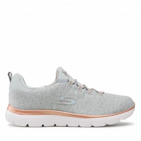 Zapatillas Deportivas Mujer Skechers Summits Dazzling Gris