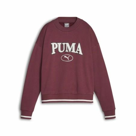 Sudadera sin Capucha Mujer Puma Squad Crew Fl Rojo Oscuro