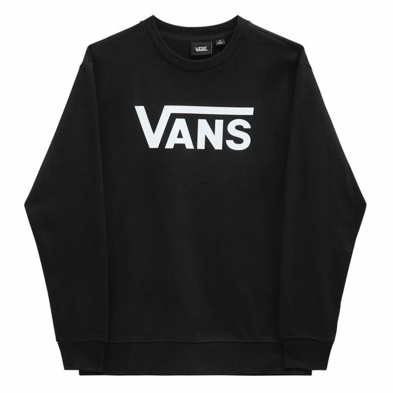 Sudadera sin Capucha Mujer Vans Drop V Logo BFF Crew Negro