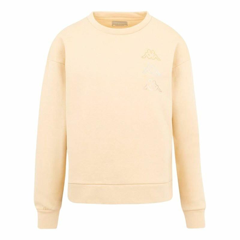 Sudadera sin Capucha Unisex Kappa Kifoli Beige