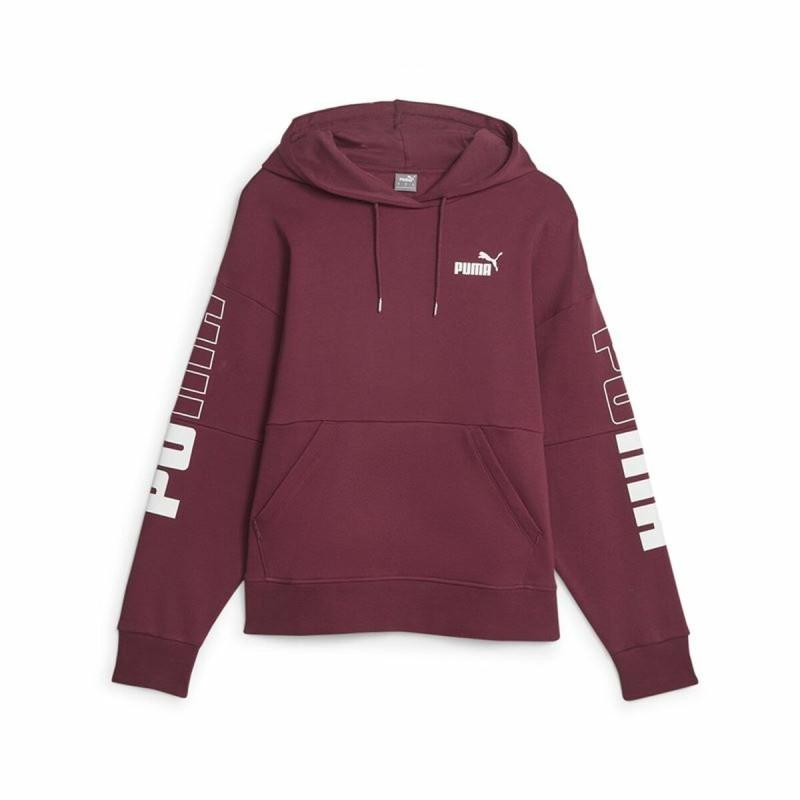 Sudadera con Capucha Mujer Puma Power Colorblock Rojo Oscuro