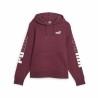 Sudadera con Capucha Mujer Puma Power Colorblock Rojo Oscuro