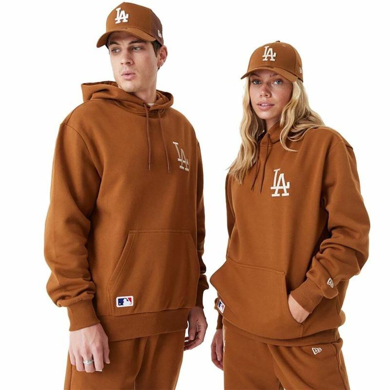 Sudadera con Capucha Unisex New Era League Essentials LA Dodgers Ocre