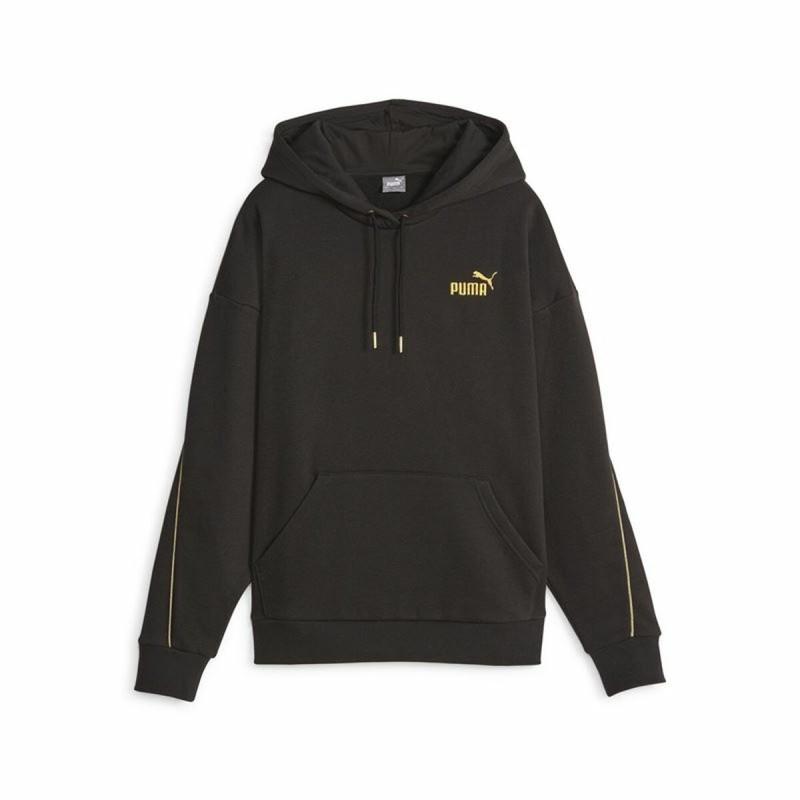 Sudadera con Capucha Mujer Puma Ess+ Minimal Gold Negro