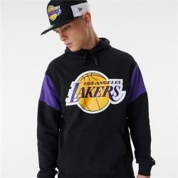 Sudadera con Capucha Unisex New Era NBA Colour Insert LA Lakers Negro