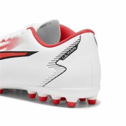 Botas de Fútbol para Niños Puma Ultra Play MG Blanco Rojo