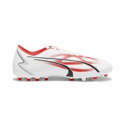 Botas de Fútbol para Adultos Puma Ultra Play MG Blanco Rojo