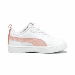 Zapatillas Deportivas Infantiles Puma Rickie+ Blanco Rosa claro