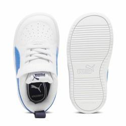 Zapatillas Deportivas Infantiles Puma Rickie+ Azul Blanco