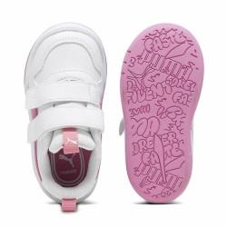 Zapatillas Deportivas Infantiles Puma Multiflex Sl V Blanco Rosa