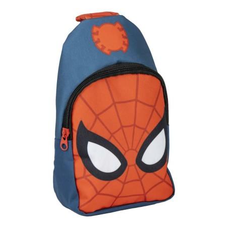 Mochila Infantil Spider-Man Bandolera Azul Rojo 13 x 23 x 7 cm