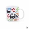 Taza Quid Hello Cómics Multicolor Cerámica 330 ml (12 Unidades)