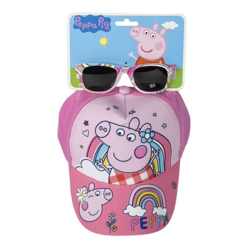 Set de gorra y gafas de sol Peppa Pig 2 Piezas Rosa (51 cm)