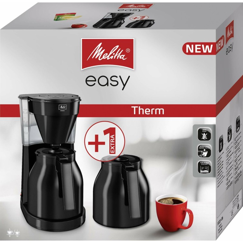 Cafetera de Goteo Melitta Easy Therm II Negro 1050 W 1 L