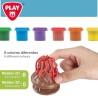 Juego de Plastilina PlayGo Dinosaurios (6 Unidades)