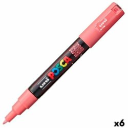 Marcador POSCA PC-1M Coral Rosa (6 Unidades)