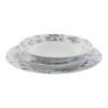 Set de Vajilla Home ESPRIT Azul Porcelana Floral 18 Piezas 27 x 27 x 2 cm