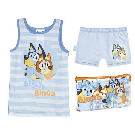 Pijama Infantil Bluey Azul claro