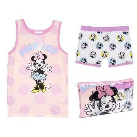 Pijama Infantil Minnie Mouse Rosa