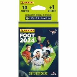 Set de cromos Panini LIGUE 1 Uber Eats Foot 2024 (FR) 18 Sobres