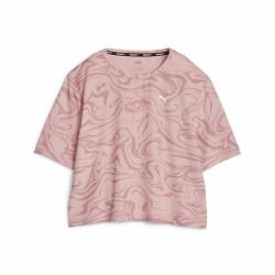 Camiseta Deportiva de Manga Corta Puma Train Favorite Aop Rosa