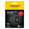 Tarjeta de Memoria Micro SD con Adaptador INTENSO 3423493 512 GB 45 MB/s