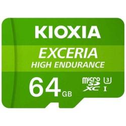 Tarjeta de Memoria Micro SD con Adaptador Kioxia Exceria High Endurance Clase 10 UHS-I U3 Verde