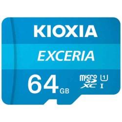 Tarjeta de Memoria Micro SD con Adaptador Kioxia Exceria UHS-I Clase 10 Azul